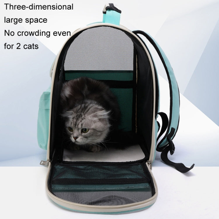 Breathable Cat Backpack Foldable Outdoor Portable Pet Bag(Model 2 Pink)