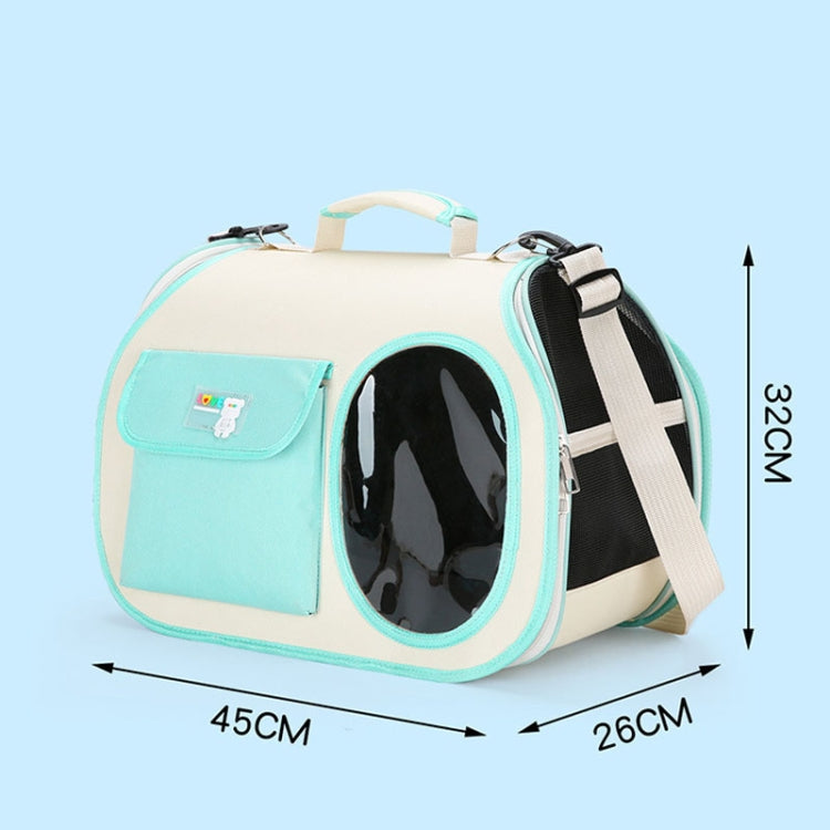 Crossbody Pet Bag Cast And Dogs Outdoor Carrying Portable Single Shoulder Bag(Purple)