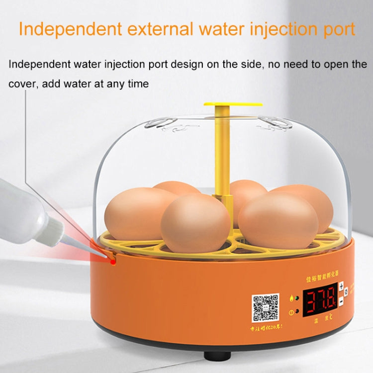 6-Eggs Small Household Experimental Children Smart Chicken Incubators, Spec: Automatic UK Plug