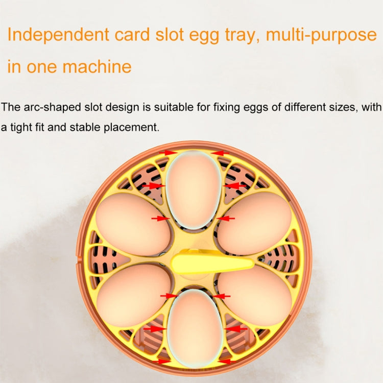 6-Eggs Small Household Experimental Children Smart Chicken Incubators, Spec: Manual US Plug