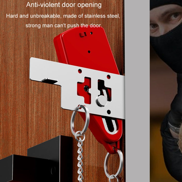 Door Stopper Home Burglary Girls Live Alone Security Lock Inside Opening Door Plug, Style: With Alarm