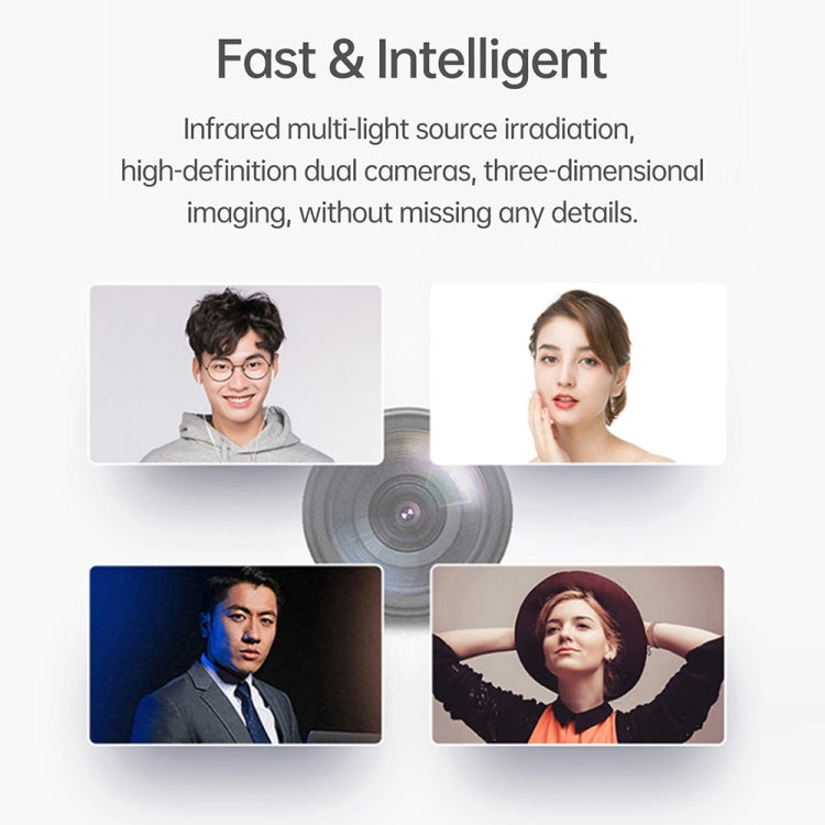 FA03 Intelligent Voice Prompt Face Recognition Fingerprint Attendance Machine(English with UK Plug)