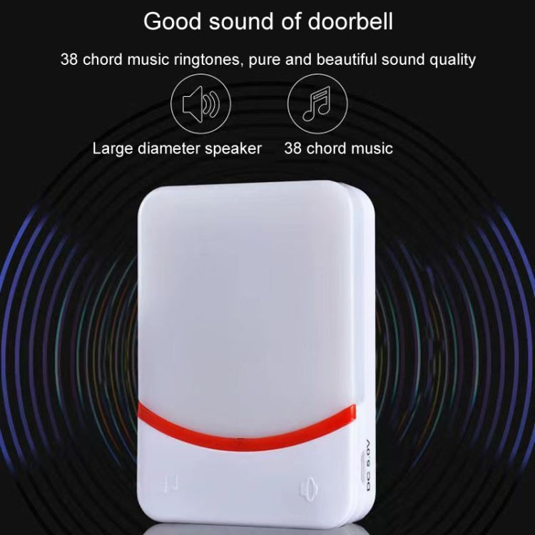 CMF1188-12 USB Power Home Wireless Doorbell Remote Control Intelligent Flashing Doorbell Caller