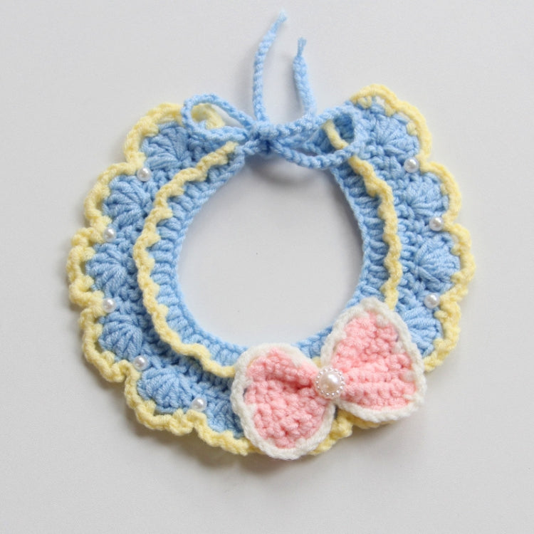Cats Dog Cute Knitted Collar Woolen Collar Handmade Scarf For Photo Decoration, Style: Romantic Princess(M)