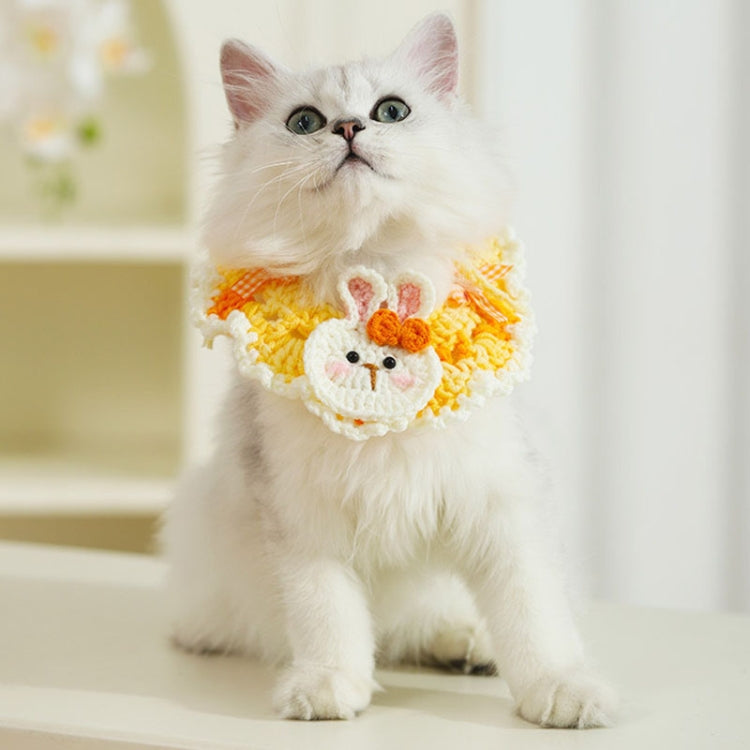 Cats Dog Cute Knitted Collar Woolen Collar Handmade Scarf For Photo Decoration, Style: Romantic Princess(M)