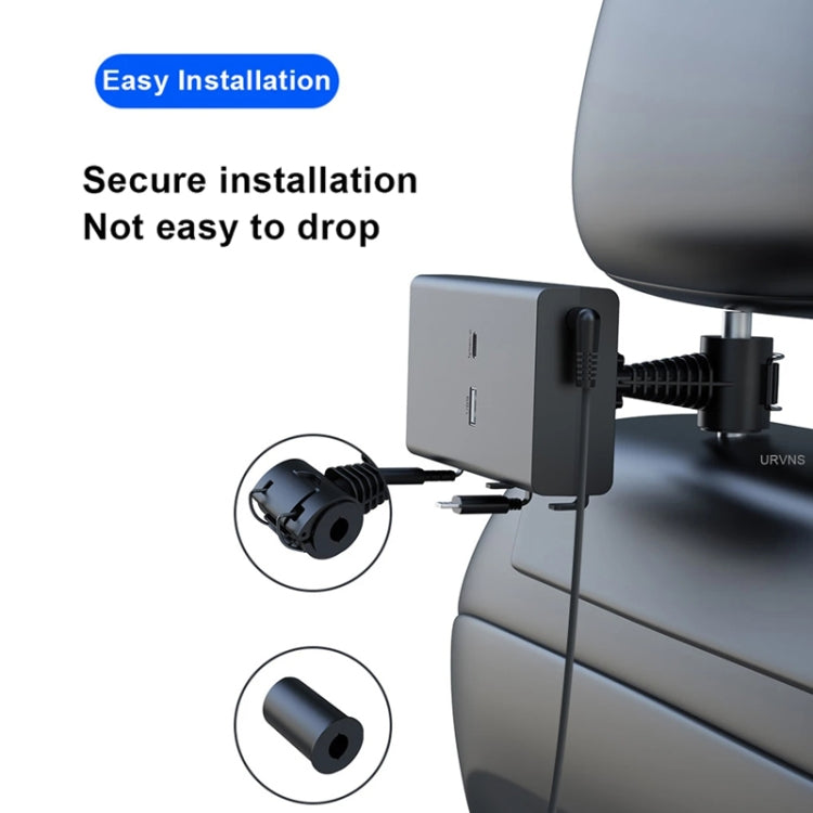 Car Cigarette Lighter Rear Seat Retractable Dual-Wire Charger, Car Charger