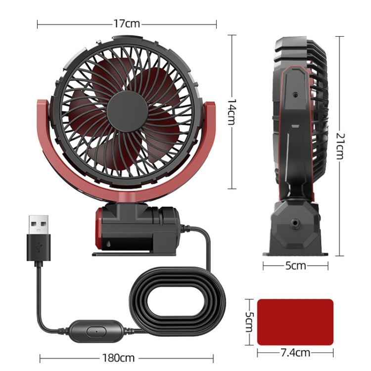 Car Foldable Steering USB Single-Head Fan, Single-Head