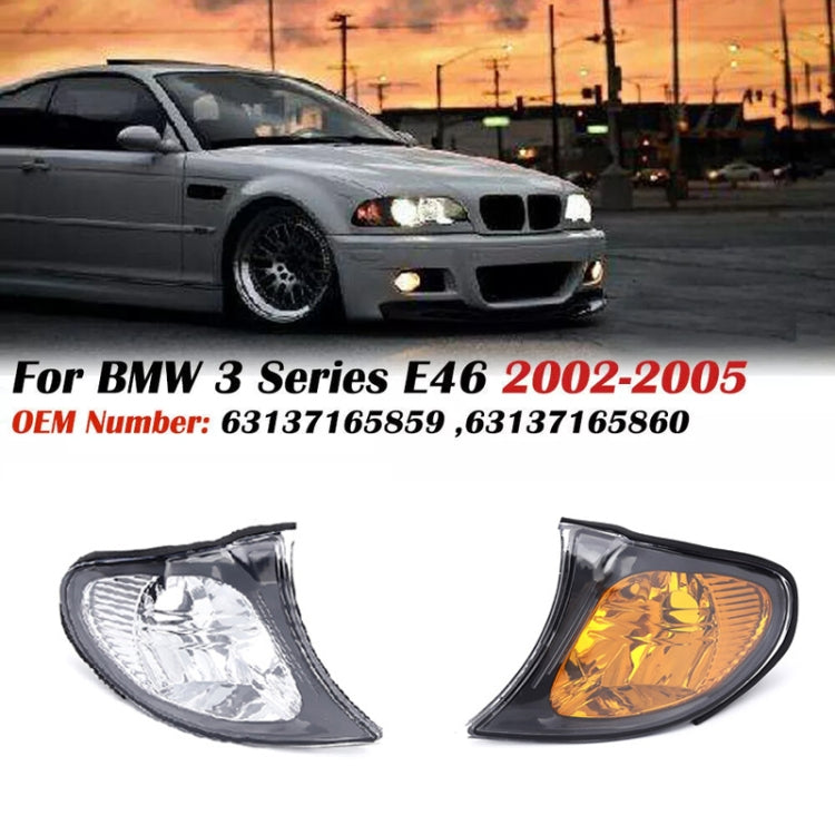For 2002-2005 BMW 3 Series E46 Car Front Corner Parking Turn Signal Lights