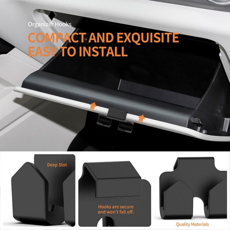 2pcs Car Front Seat Storage Box Hook For BYD Yuan Plus