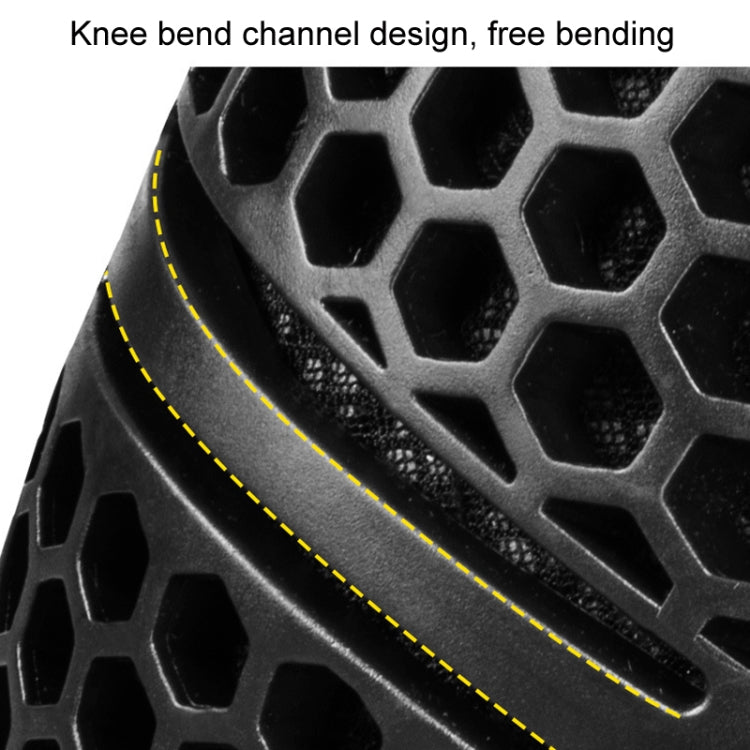 SULAITE Cycling Honeycomb Breathable Heat Dissipation Motorcycle Adjustable Protective Gear, 2pcs /Set Knee Pads, 2pcs /Set Elbow Pads, 4pcs /Set Knee Elbow Pads