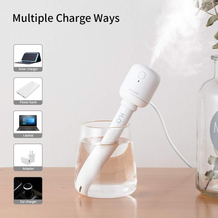 JisuLife JB07 Wireless High Mist Portable Humidifier, No Water Tank, White 1100mAh, White 2200mAh