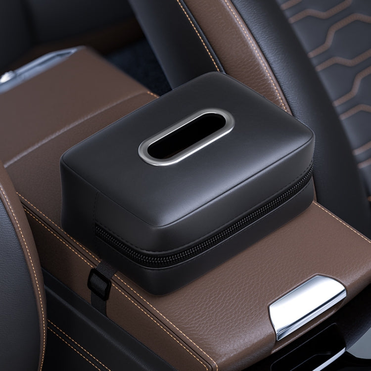Car Seat Armrest Tissue Box Sun Visor Seat Back Hanging Paper Bag
