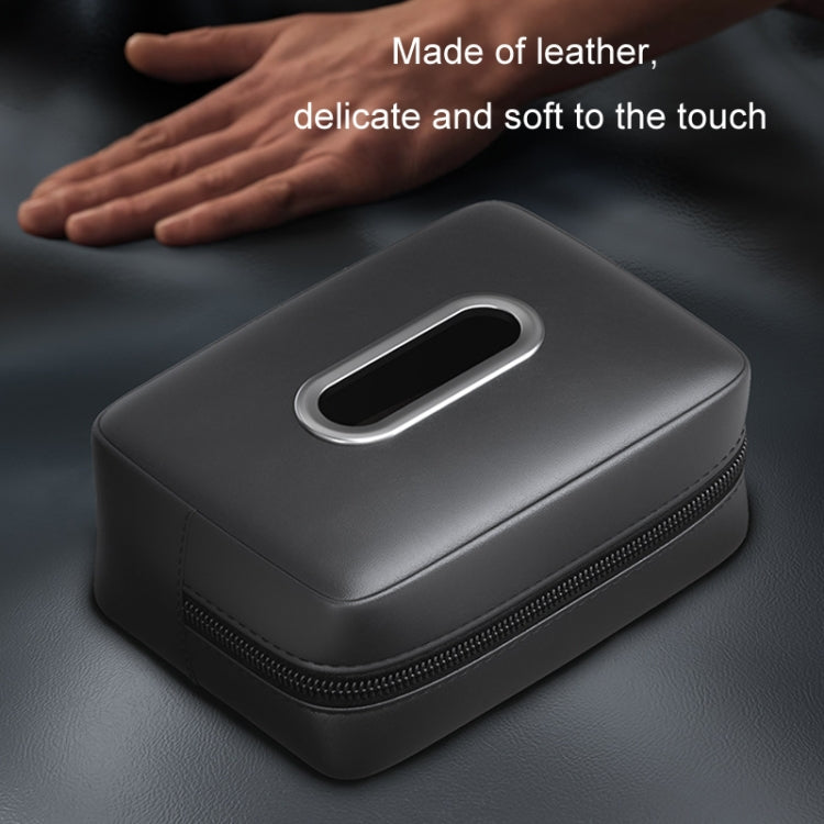 Car Seat Armrest Tissue Box Sun Visor Seat Back Hanging Paper Bag