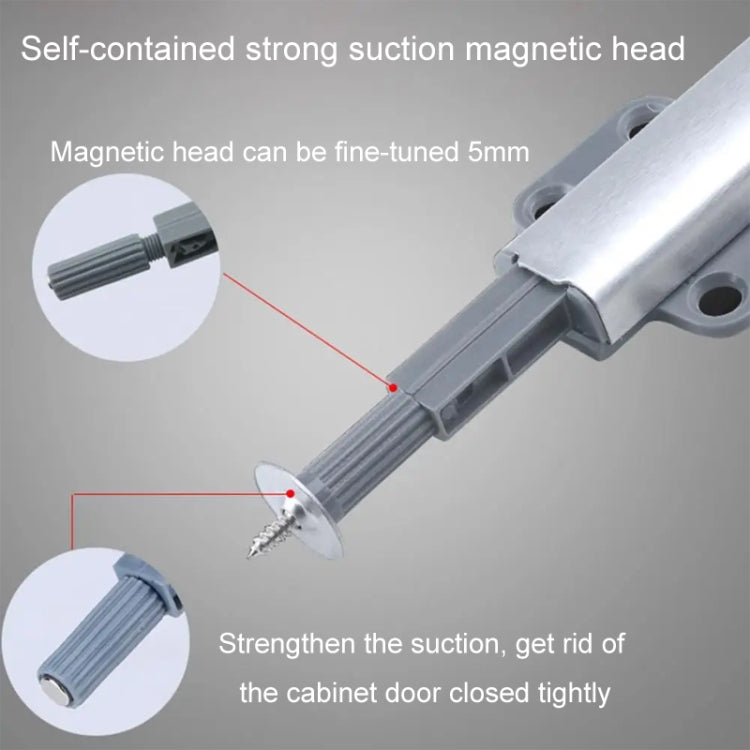 With Screws Cabinet Catch Magnetic Latches Push To Open Drawer Door Stopper, Plane Bottom