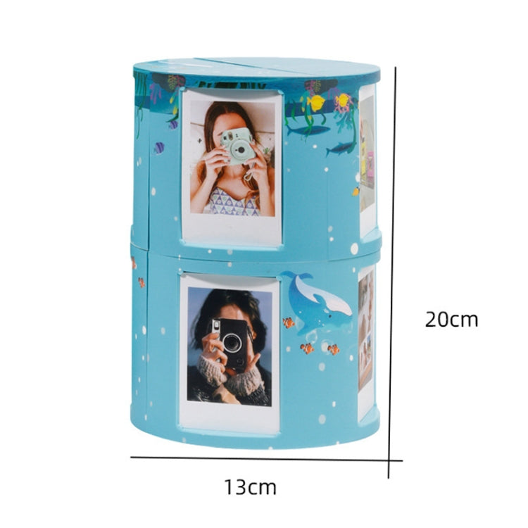 For Mini 3-Inch Transformable DIY Photo Frame Stand Storage Rack