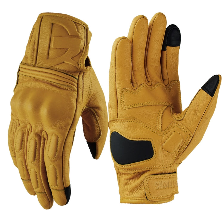 GHOST RACING Motorcycle Riding Anti-fall Warm Breathable Full-finger Gloves, M, L, XL, XXL