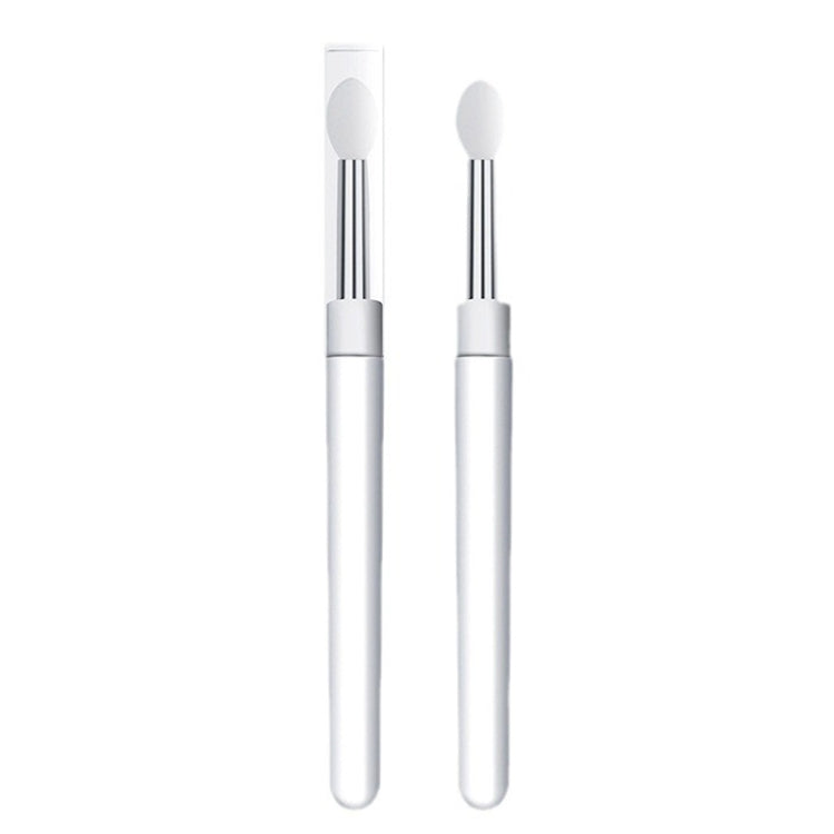 Nail Art Silicone Applicator Sticks Multi-Purpose Dabbing Powder Glitter Eyeshadow Brush Applying Manicure Tool, 2pcs