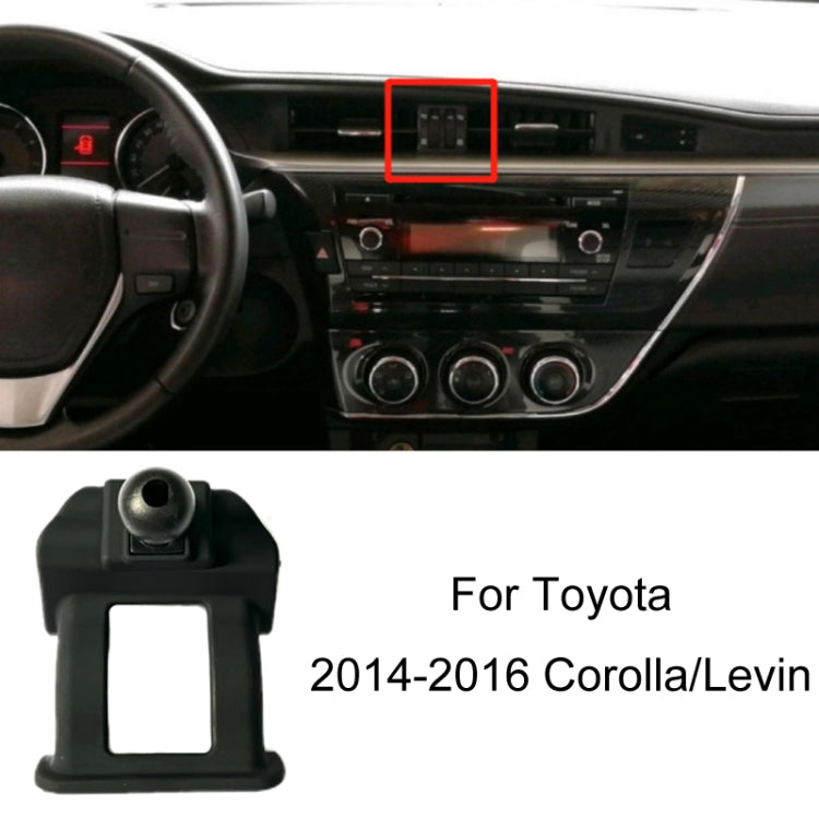 For Toyota Car Air Outlet Phone Holder Base, 05-09 Reiz Left Driving, 06-11 Camry Left Driving, 07-11 Tundra Left Driving, 07-13 Corolla Left Driving, 07-17 Land Cruiser For Left & Right, 09-12 RAV4 Left Driving, 09-14 Highlander Left Driving          ...