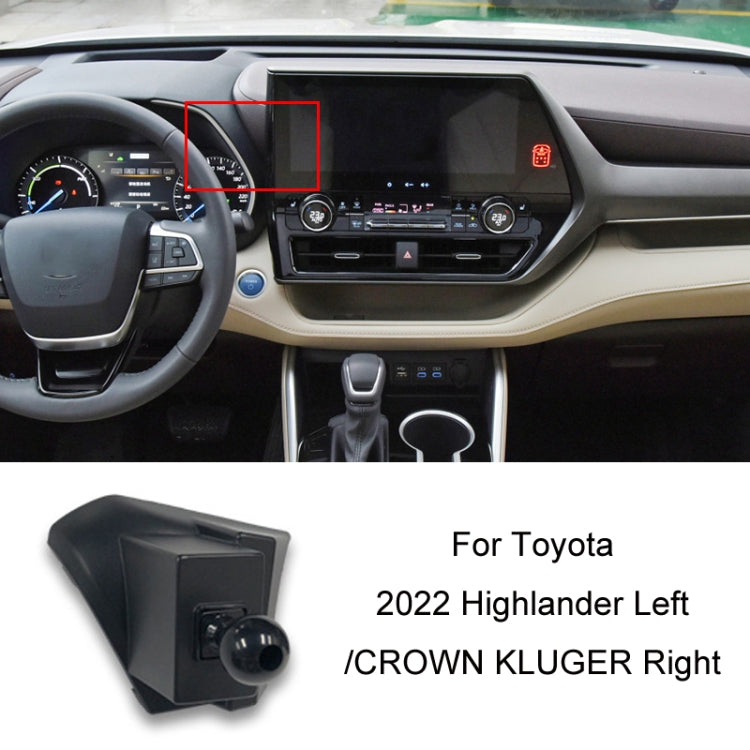 For Toyota Car Air Outlet Phone Holder Base, 05-09 Reiz Left Driving, 06-11 Camry Left Driving, 07-11 Tundra Left Driving, 07-13 Corolla Left Driving, 07-17 Land Cruiser For Left & Right, 09-12 RAV4 Left Driving, 09-14 Highlander Left Driving          ...