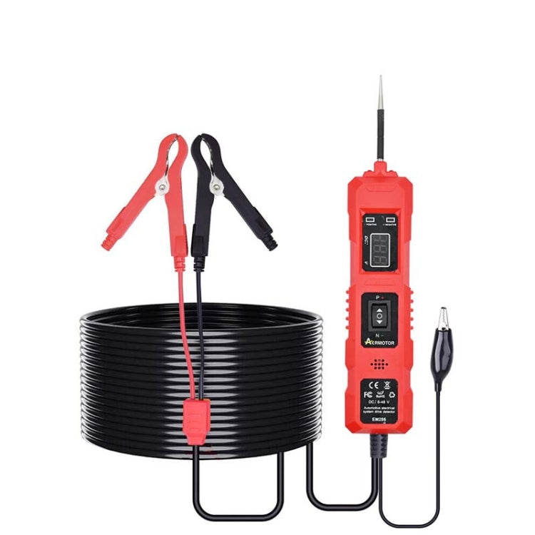 EM286 Multifunctional Car Circuit Electrical System Driving Test Pen, Red 4m, Red 4.5m, Blue 4m, Blue 4.5m