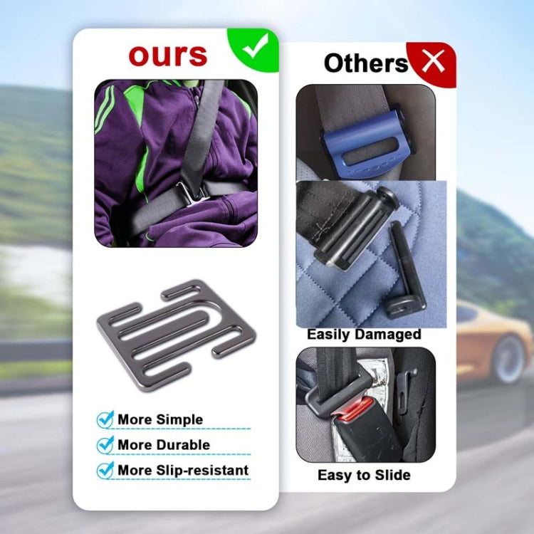 Child Car Seat Belt Adjustment Buckle Fixed Limiter