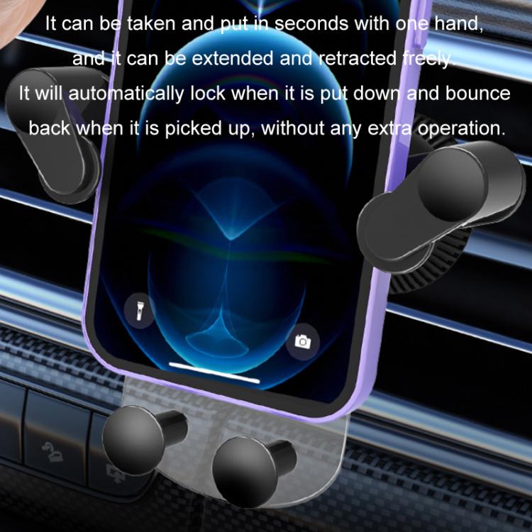 Car Air Outlet Navigation Transparent Gravity Bracket