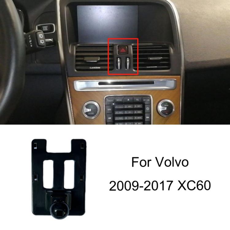 For Volvo Left Driving Car-Mounted Special Mobile Phone Navigation Bracket Base, 09-17 XC60, 15-23 XC90, 16-23 S90 With Glue/V90, 16-23 S90 Buckle/V90, 18-23 XC60, 20-23 S60/V60, 20-23 XC40