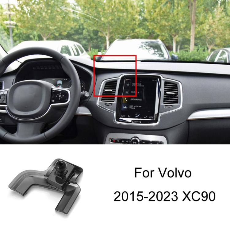 For Volvo Left Driving Car-Mounted Special Mobile Phone Navigation Bracket Base, 09-17 XC60, 15-23 XC90, 16-23 S90 With Glue/V90, 16-23 S90 Buckle/V90, 18-23 XC60, 20-23 S60/V60, 20-23 XC40