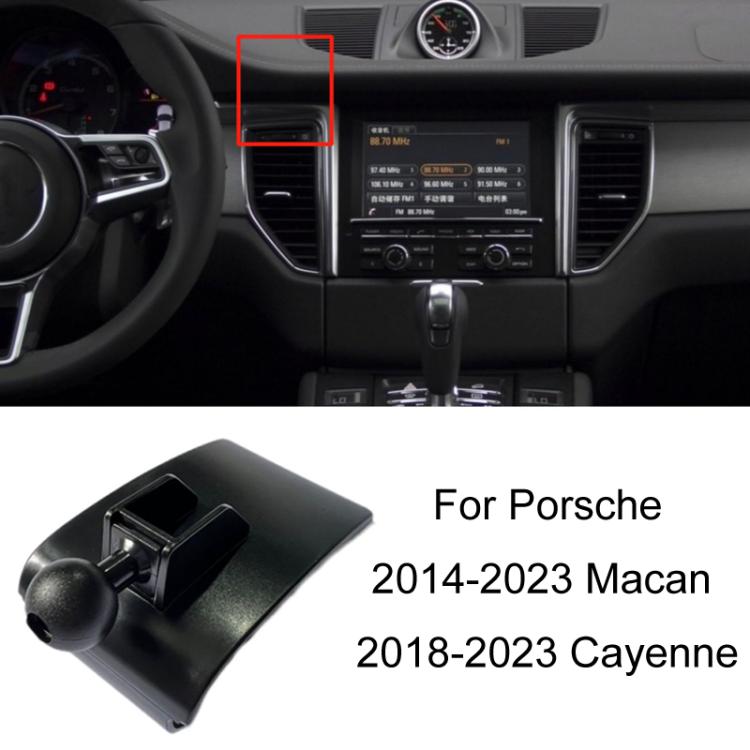 For Porsche Left Driving Car-Mounted Mobile Phone Navigation Holder Base, 10-16 Panamera, 11-15 Cayenne, 12-18 Porsche 911, 14-23 Macan + 18-23 Cayenne, 16-17 Cayenne, 16-23 718, 17-23 Panamera Co-pilot, 17-23 Panamera Instrument Panel, 19-23 Porsche 911