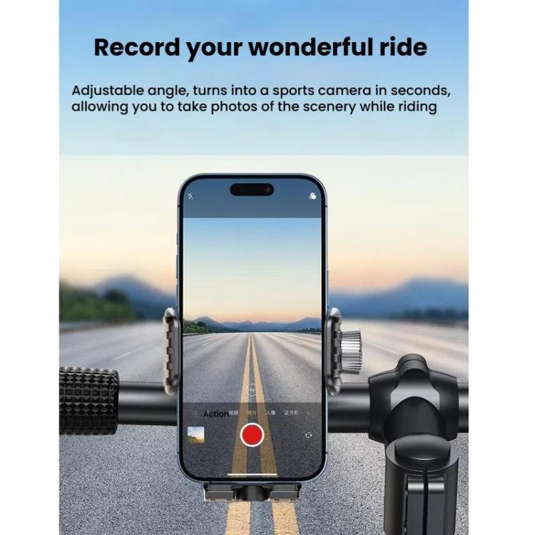 Bicycle Motorcycle Shock Absorption Mobile Phone Holder Gravity Navigation Mount