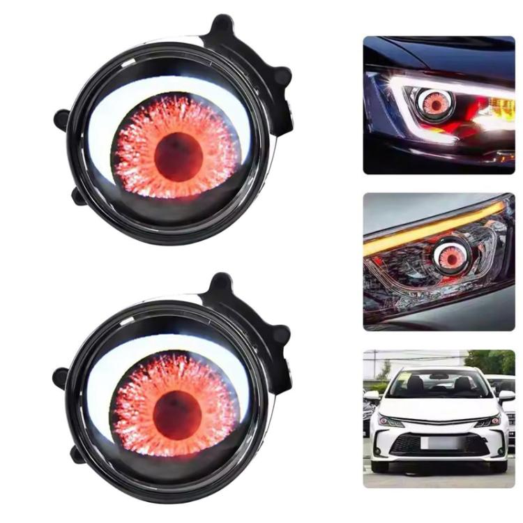 3-Inch Car Motorcycle LED Demon Eye Light Modification, For Two