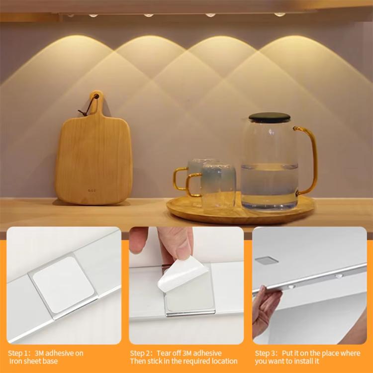Rechargeable Motion Sensor Light Bar Cabinet Wardrobe Lamp With Remote Control, 20cm, 30cm, 40cm, 60cm, 80cm
