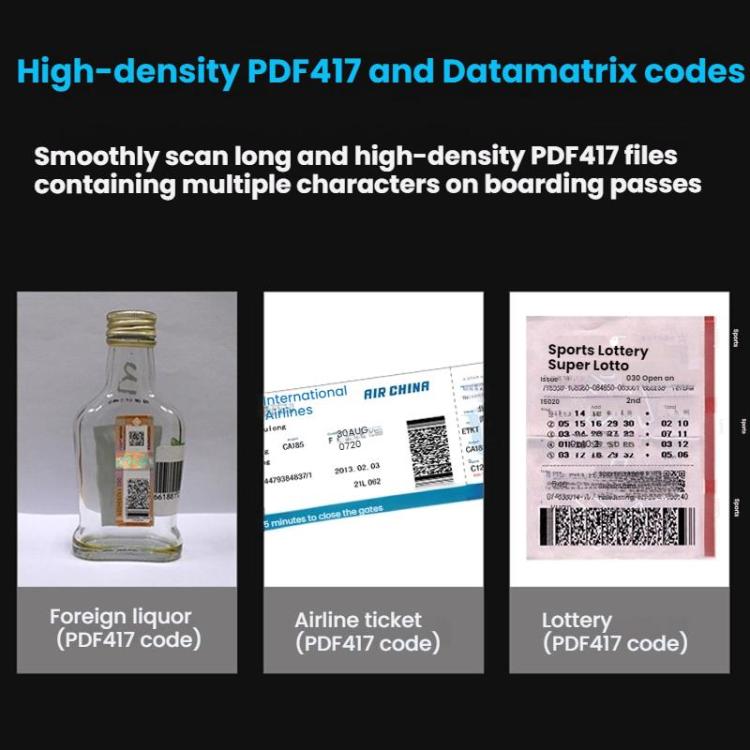 Long-range Wireless QR Code Barcode Scanner With Base, Single 2.4G, 2.4G + Bluetooth