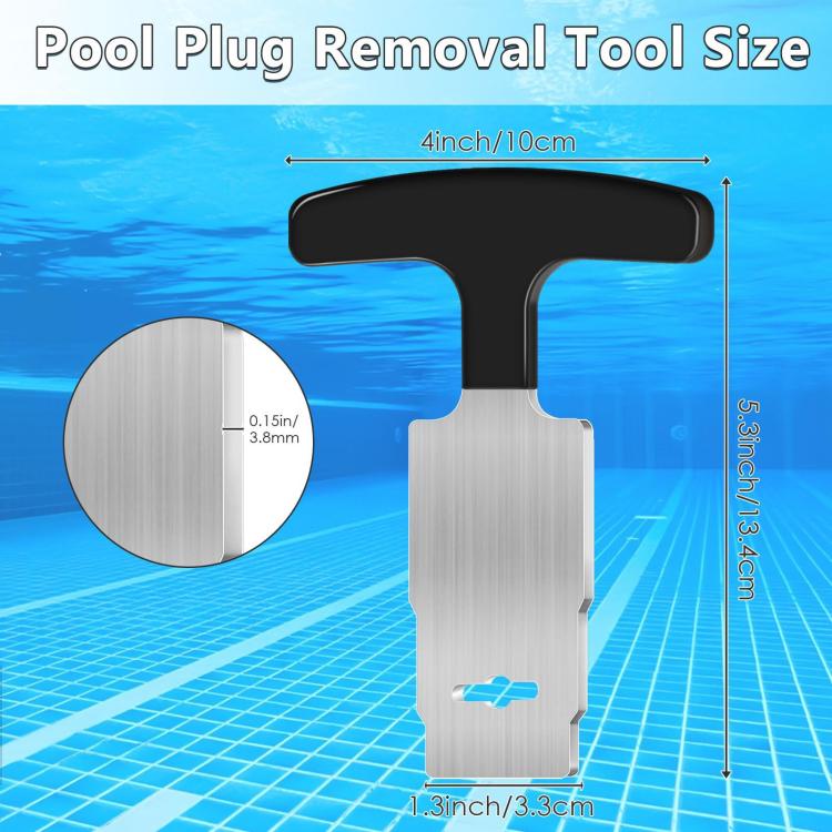 Pool Plug Removal Tool for Hayward, Black