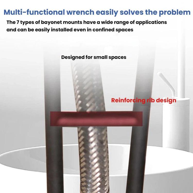 2pcs Multi-function Faucet Installation Wrench Sink Pipe Angle Valve Installation Repair Removal Tool, A Small+B Large