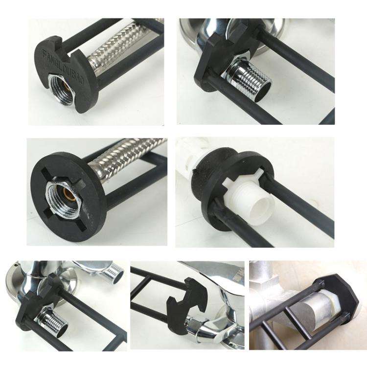 2pcs Multi-function Faucet Installation Wrench Sink Pipe Angle Valve Installation Repair Removal Tool, A Small+B Large