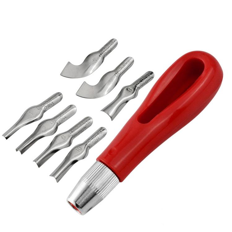 Printmaking Engraving Knife Set Wood Engraving Knife Combination Tool, 8pcs /Set