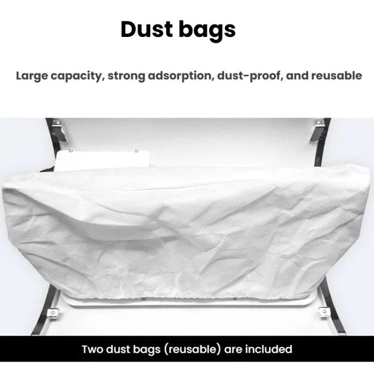 BLUEQUE BQ-858-5 Desktop Nail Dust Collector With Hand Rest Filter Mesh Triple-Fan Nail Dust Collector, US Plug, EU Plug
