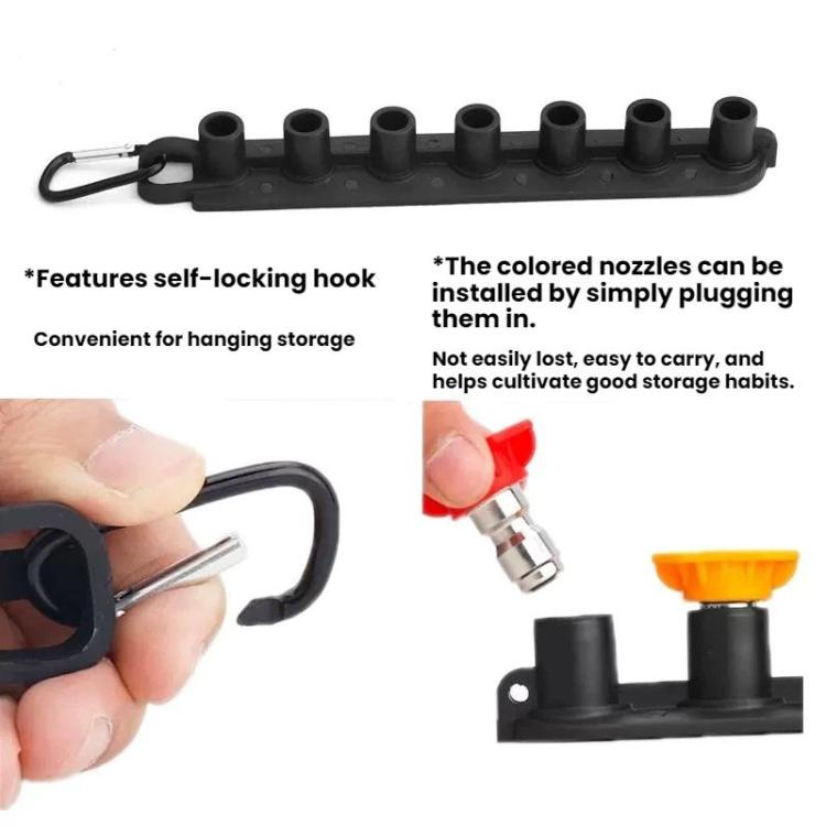 Car Wash Machine High-pressure Fan-shaped Nozzle With Protective Cover, Five Nozzles 1.1MM, Five Nozzles 1.2MM, Five Nozzles 1.4MM, Five Nozzles 1.6MM, Five Nozzles 2.0MM, Seven Nozzles 1.1MM, Seven Nozzles 1.2MM, Seven Nozzles 1.4MM, Seven Nozzles 1.6...