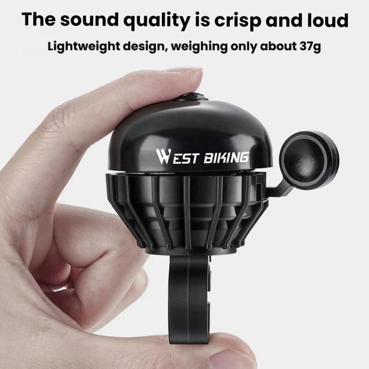 WEST BIKING YP0706061 Bike Thumb Bell Aluminum Alloy Loud & Compact Bicycle Bell