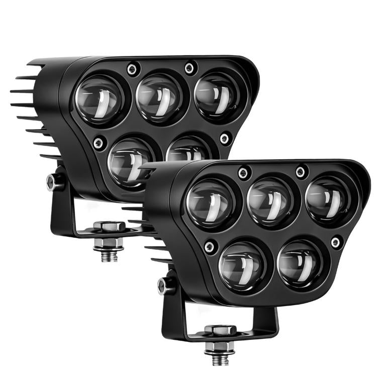 50W 5-Inch High-Power Yellow-White Spotlight For Cars And Trucks, E11, E11+1 to 2 Three-prong Wire Harness