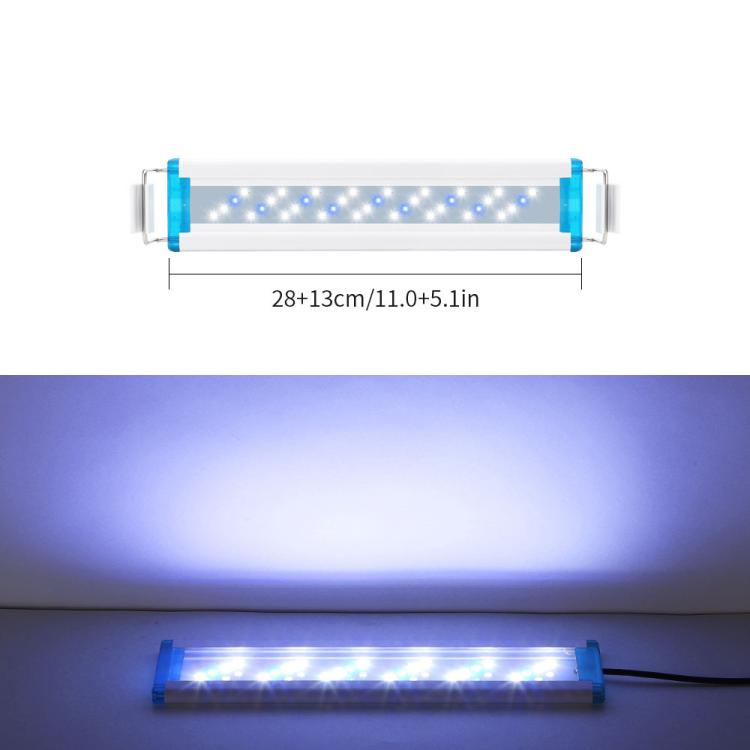 Ultra-Thin Aquarium LED Light With 4 Rows Of 5730 LEDs, 18cm Blue+White Light, 28cm Blue+White Light, 38cm Blue+White Light, 48cm Blue+White Light, 58cm Blue+White Light, 18cm White Light, 28cm White Light, 38cm White Light, 48cm White Light           ...