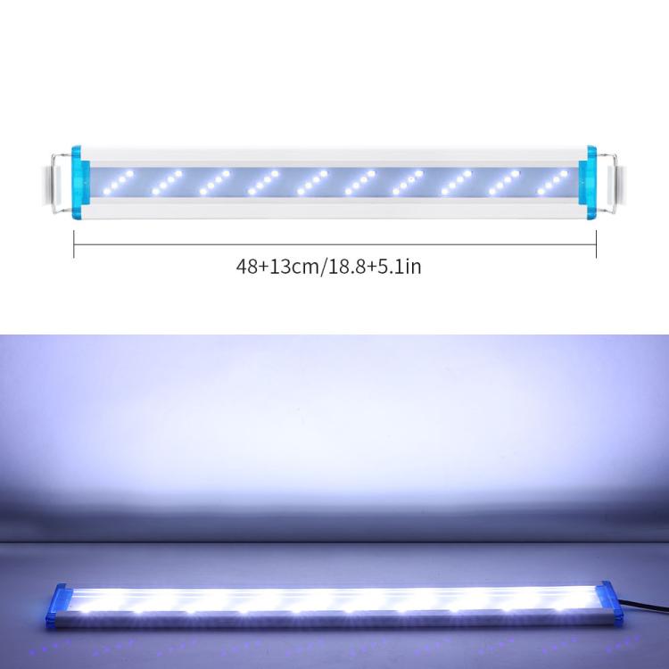 Ultra-Thin Aquarium LED Light With 4 Rows Of 5730 LEDs, 18cm Blue+White Light, 28cm Blue+White Light, 38cm Blue+White Light, 48cm Blue+White Light, 58cm Blue+White Light, 18cm White Light, 28cm White Light, 38cm White Light, 48cm White Light           ...