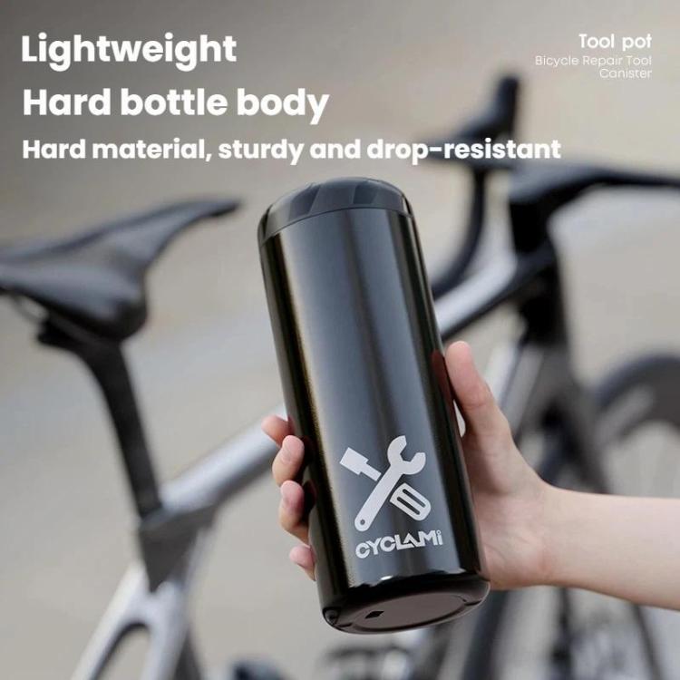 CYCLAMi Bicycle Repair Tool Canister Portable Water Bottle-Style Storage Can