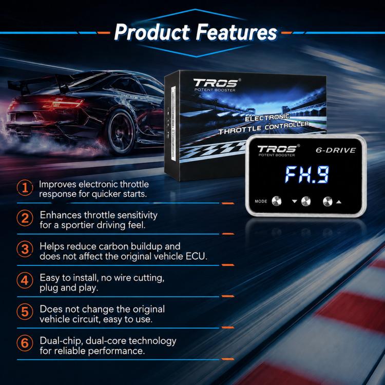 For 2024 Subaru CrossTrek TROS Potent Booster Electronic Throttle Controller, For 2024 Subaru CrossTrek