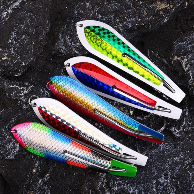 Trolling Bow-Tip Hook Stainless Steel Deep-Sea Boat Fishing High-Visibility Spinnerbait
