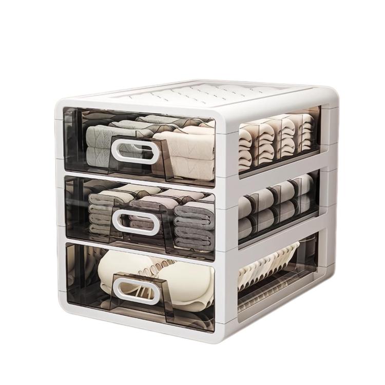Large-Capacity Drawer-Style Underwear Sock Organizer Storage Box, No Grid Space, 10 Grid Spaces, 15 Grid Spaces, No Grid Space + 10 Grid Spaces, No Grid Space + 15 Grid Spaces, 10 Grid Spaces + 15 Grid Spaces                                            ...