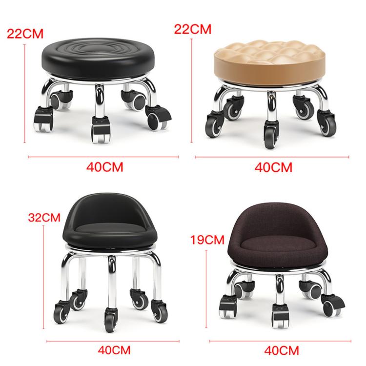 Low Rolling Stool with Wheels Small Swivel Roller Stool, 22cm Ripple Casters Black, 22cm Ripple Casters Red, 22cm Ripple Casters Blue, 22cm Bread Bearing Wheels Black, 22cm Bread Bearing Wheels Brown, 22cm Bread Bearing Wheels Gold                     ...