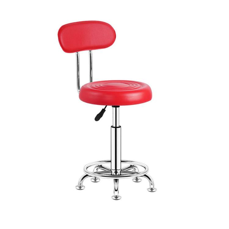 Adjustable Swivel Salon Stool Hydraulic Bar Stool With Footrest, 42-54cm Stationary Glides Black, 42-54cm Stationary Glides Red, 42-54cm Stationary Glides Blue, 45-57cm Swivel Casters Black, 45-57cm Swivel Casters Black Red                             ...