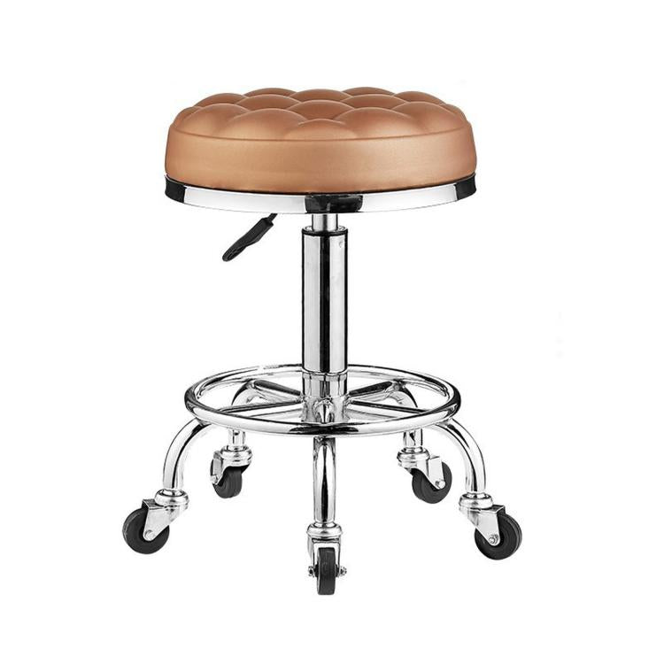 Adjustable Swivel Salon Stool Hydraulic Bar Stool With Footrest, 42-54cm Stationary Glides Black, 42-54cm Stationary Glides Red, 42-54cm Stationary Glides Blue, 45-57cm Swivel Casters Black, 45-57cm Swivel Casters Black Red                             ...